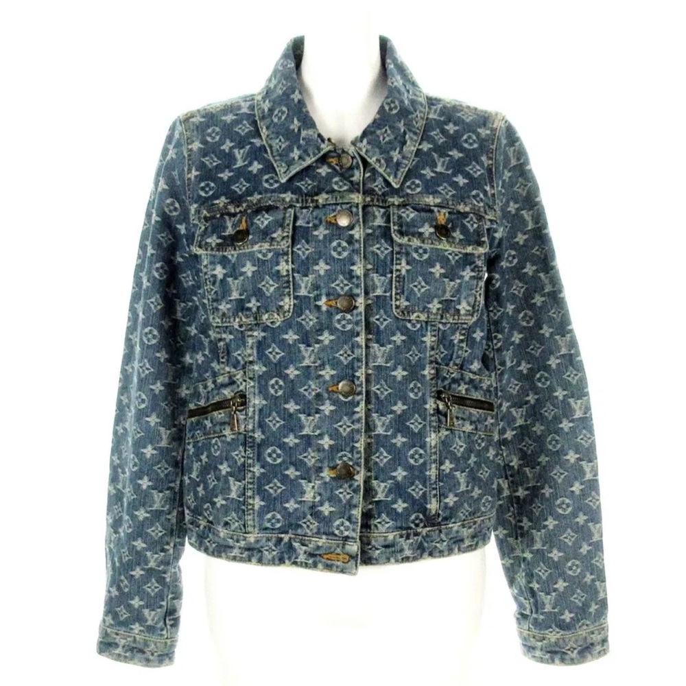 Authentic Louis Vuitton blue denim jacket